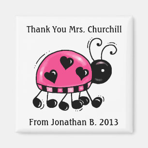 Thank You Ladybug Magnet - SRF