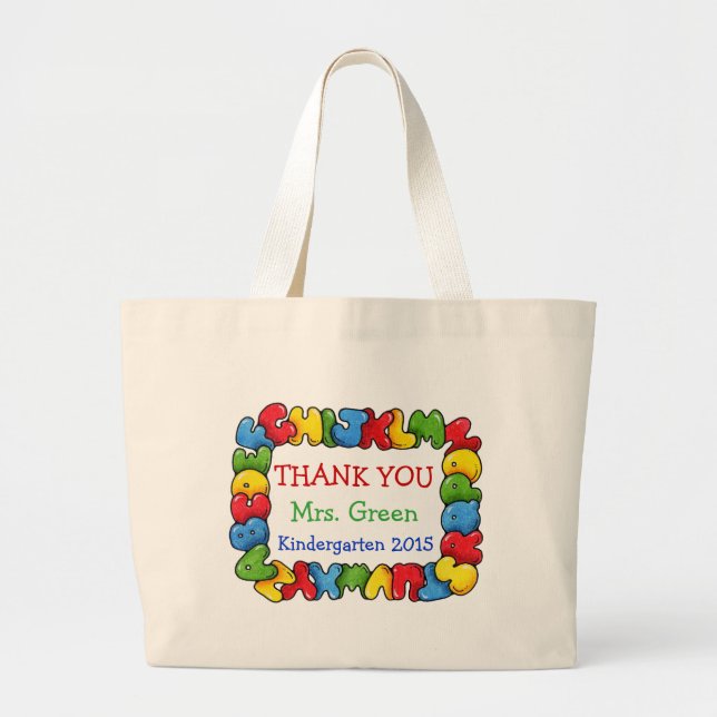 Thank You Large Tote Bag (Front)