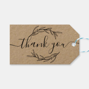 Thank You Laurel Leaf Small Business Product Label