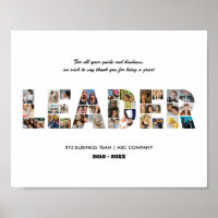 Thank You Leader Photo Collage Farewell Retirement