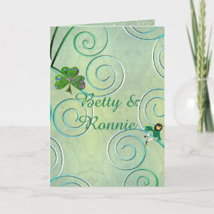 Thank you Leprechaun Folded Greeting Card