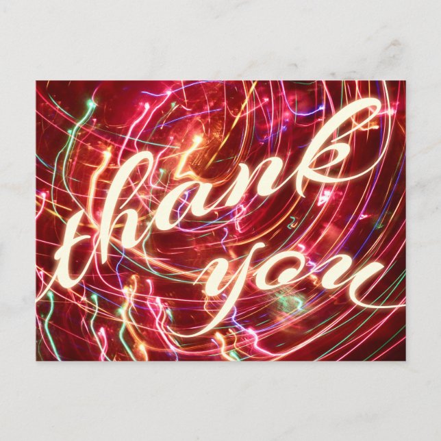thank you light party postcard (Front)