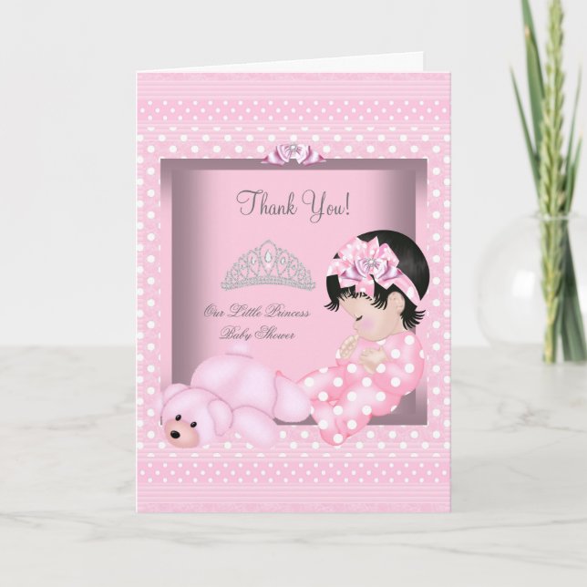 Thank You Little Princess Baby Shower Girl Pink (Front)