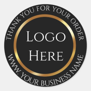 Thank you Logo Here  Classic Round Sticker