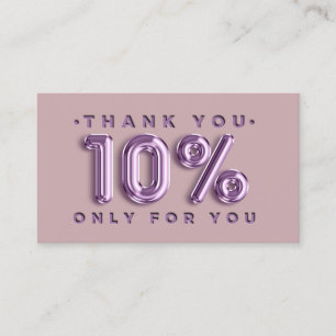 Thank You Logo QRCODE 10%OFF Discount Code Insert