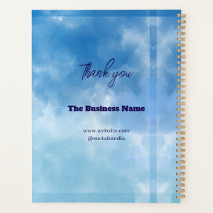 Thank you & Logo & Text personalize Planner