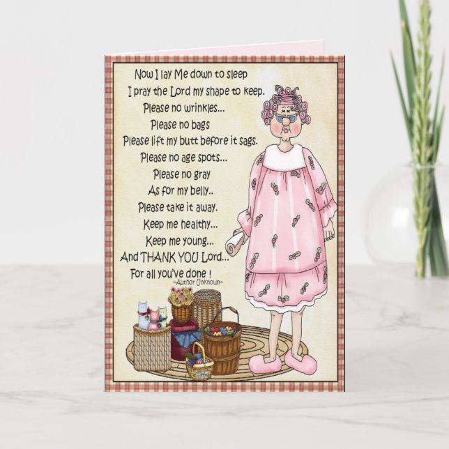 Thank You Lord... Card (Front)