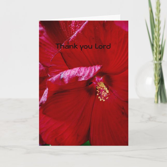 Thank you Lord Holiday Card (Front)