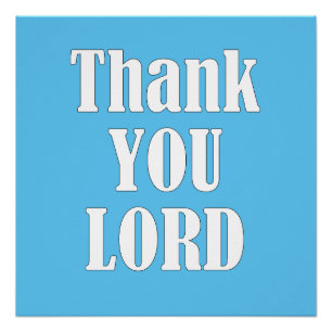 THANK YOU, LORD, POSTER