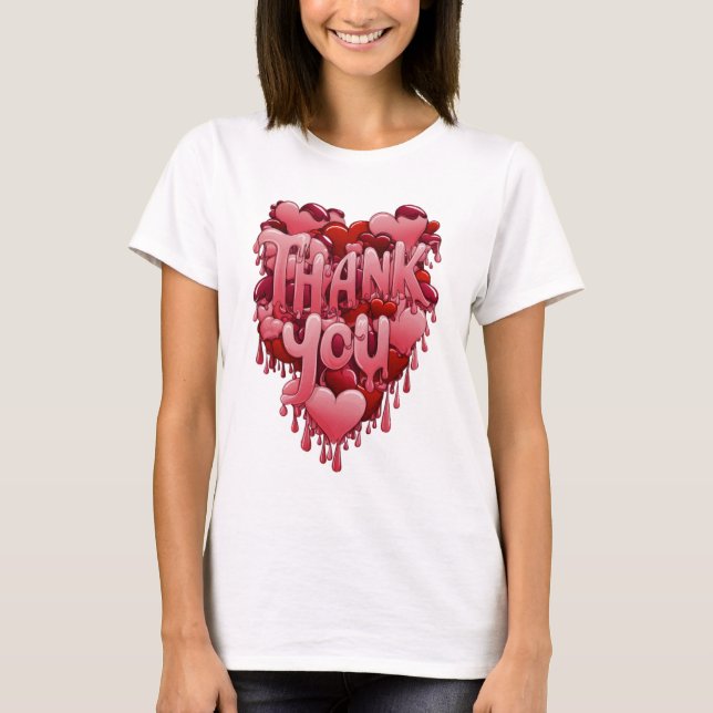 Thank you, love, design T-Shirt (Front)
