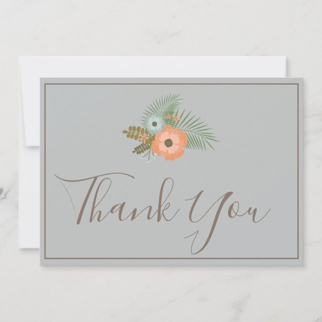 Thank You Lovely floral blue (Front)