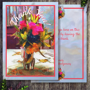 Thank You Love's Flowers PM0001 Card