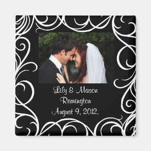 Thank You Magnet with Swirls