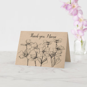 Thank You Mama Happy  Mothers Day Flowers Card