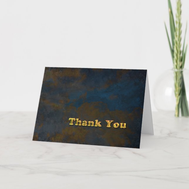 Thank You - Masculine Gold (Front)