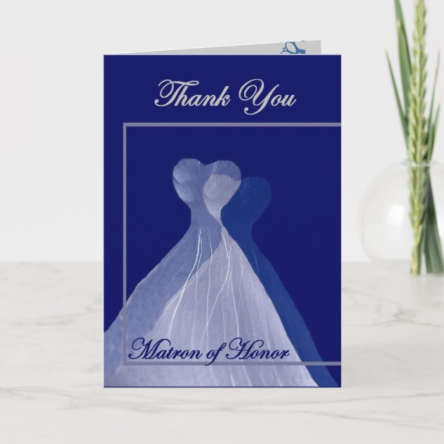 THANK YOU Matron of Honour - BLUE Gowns (Front)