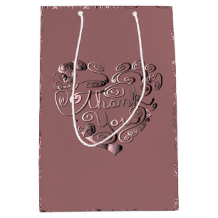 "Thank You" Mauve Gift Bag