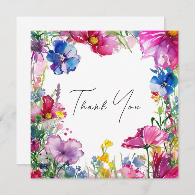 Thank you Meadow Blooms Collection (Front/Back)