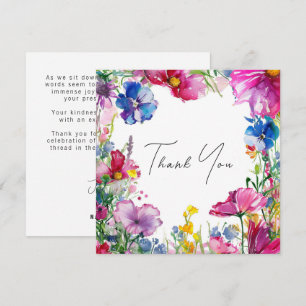 Thank you Meadow Blooms Collection Card