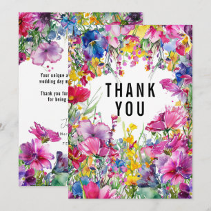 🌹🌻Thank YOU Meadow Blooms Collection Thank You Card