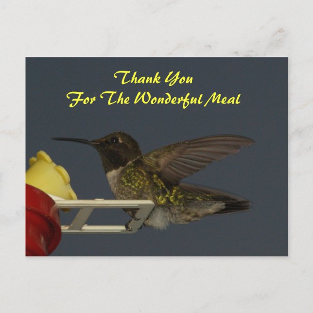 Thank You /Meal Postcard (Front)