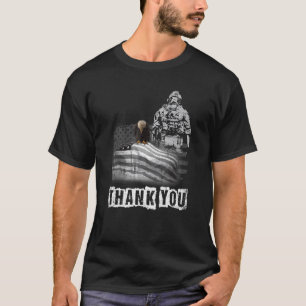 Thank You Memorial Day Military 4th Of July Indepe T-Shirt