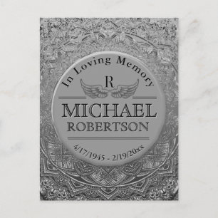 Thank You   Memorial Postcard