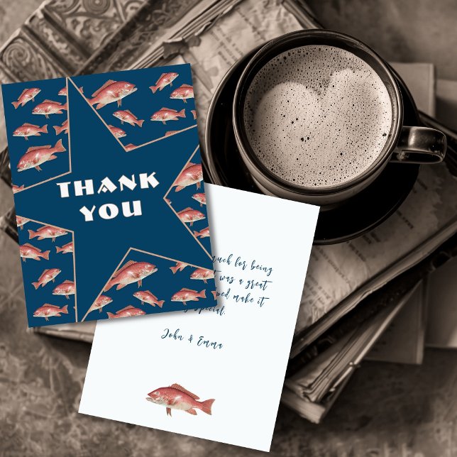 Thank You Message Red Snapper Card (Creator Uploaded)
