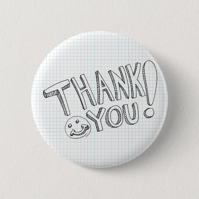 Thank You Messages 2 Inch Round Button (Front)