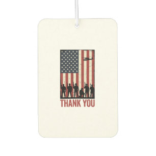 Thank You Military American Flag Shirt Design_1 Air Freshener