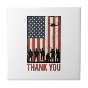 Thank You Military American Flag Shirt Design_1 Tile