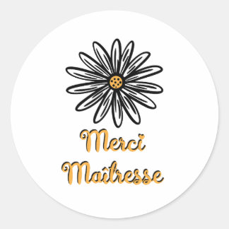 Thank you mistress classic round sticker