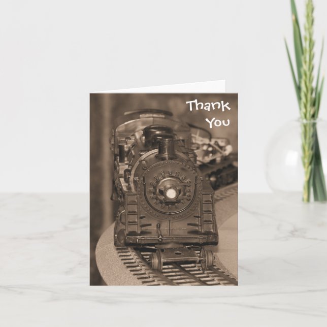 Thank You Model Train Card (Front)