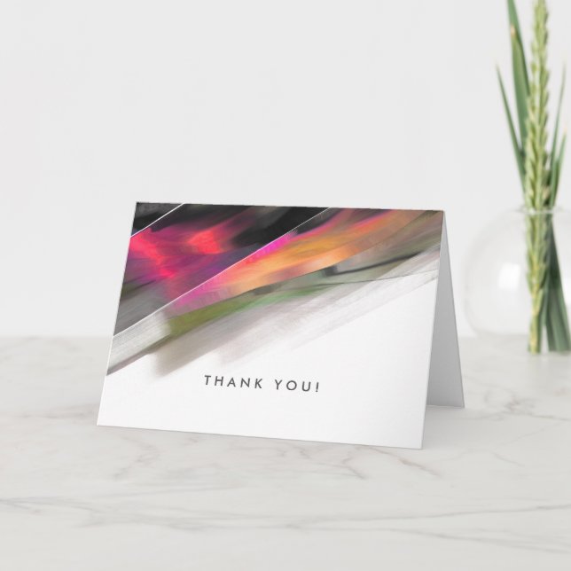 Thank You. Modern Abstract design Greeting Cards (Front)