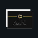 THANK YOU modern gold jewish star black white Card<br><div class="desc">[ NOTE - THE GOLD EFFECT IS A PRINTED PICTURE ] A modern, simple design for THANK YOU CARD Setup as a template it is simple for you to add your own details, or hit the ize button and you can add or change text, fonts, customsizes, etc TIP: 1. To...</div>