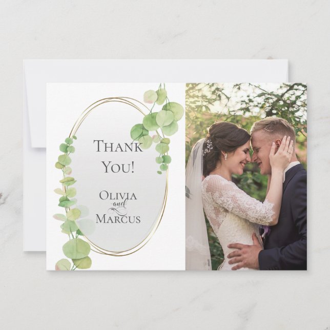 Thank You - Modern Springtime Eucalyptus (Front)