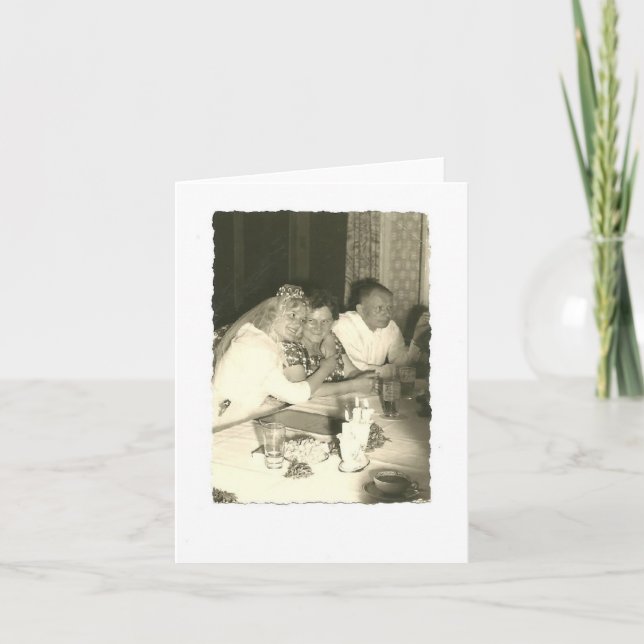Thank You, Mom and Dad, for my Wedding! Thank You Card (Front)