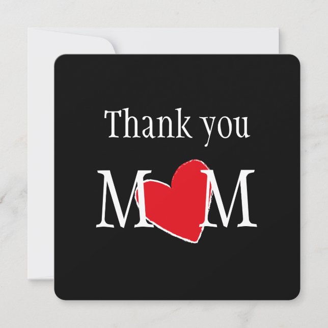 Thank You Mom Customized  Card (Front)