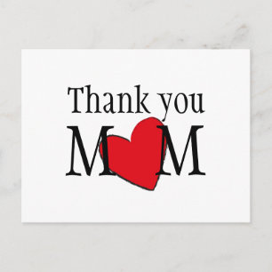 Thank You Mom Customized Postcard