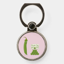 Thank You Mom Greeting with Peapod and Peas