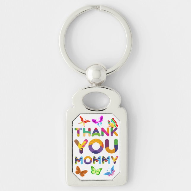 Thank You Mommy Colourful Keychain (Front)