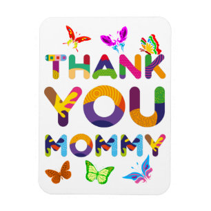 Thank You Mommy Colourful Magnet
