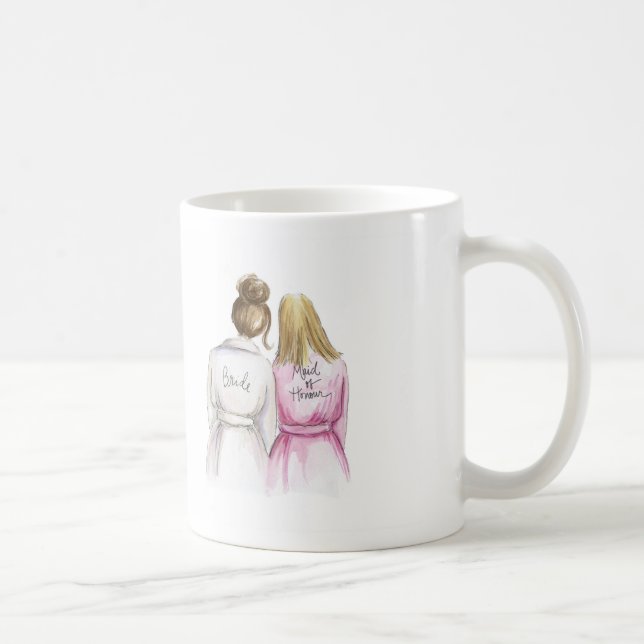 THANK YOU Mug Br Bun Bride Bl Long Maid of Honour (Right)