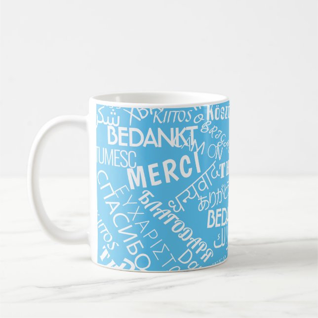 Thank You ! - Multi Language - International World Coffee Mug (Left)