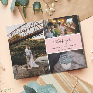 Thank You Multi Photo Collage Wedding