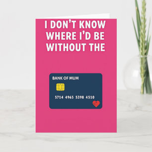 Thank You Mum Credit Card