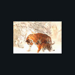 Thank you Mum Tiger and Cub Canvas Print<br><div class="desc">Thank you mum for everything Thank You gift for Mom: For mothers, from sons and daughters, Mother’s Day - christmas gift- birthday gift or just a random day to surprise her with a cute gift. Whether it is with you own touching quote over lay on the image. or one of...</div>