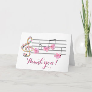 Thank you music floral design