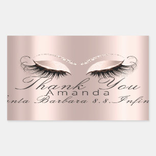 Thank You Name Date Rose Bridal Sweet 16th Sticker