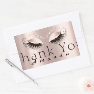 Thank You Name Simply Rose Bridal Sweet 16th Sticker